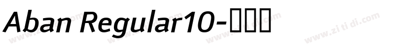 Aban Regular10字体转换
